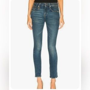 R13 "Alison" jeans in “clean medium” wash denim, size 26